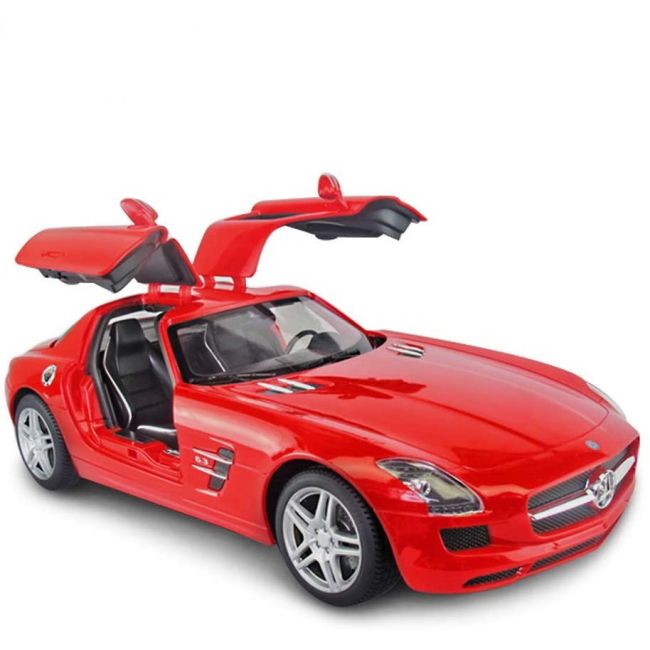 MASINA CU TELECOMANDA MERCEDES-BENZ SLS ROSU SCARA 1 LA 14 VIVRas47600_Rosu