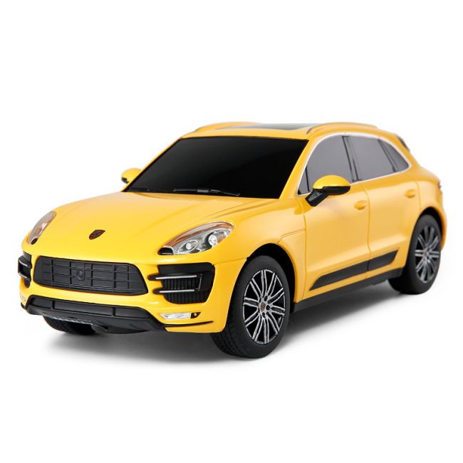 MASINA CU TELECOMANDA PORSCHE MACAN TURBO GALBENA SCARA 1 LA 14 VIVRas73300_Galben
