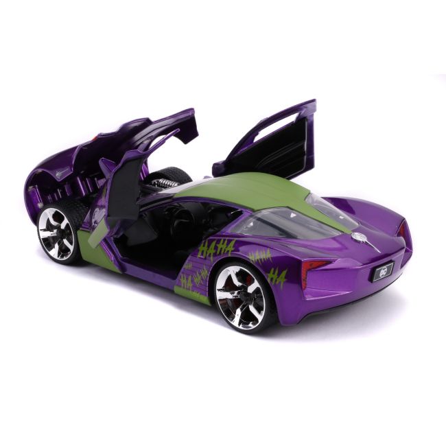 MASINUTE METALICA CHEVY CORVETTE STINGRAY 2009 SI FIGURINA JOKER SCARA 1:24 VIV253255020