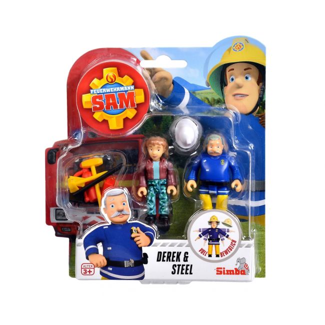 POMPIERUL SAM SET FIGURINE DEREK SI STEELE CU ACCESORII VIV109251043038_DerekSteele