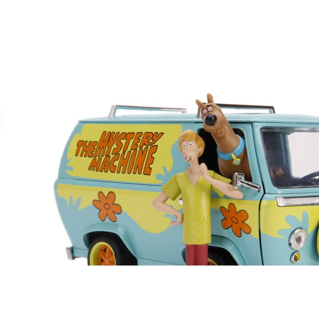 SCOOBY DOO MYSTERY VAN SET FORMAT DIN DUBITA METALICA SCARA 1:24 SI 2 FIGURINE SCOOBY DOO SI SHAGGY VIV253255024