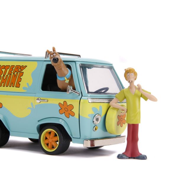 SCOOBY DOO MYSTERY VAN SET FORMAT DIN DUBITA METALICA SCARA 1:24 SI 2 FIGURINE SCOOBY DOO SI SHAGGY VIV253255024