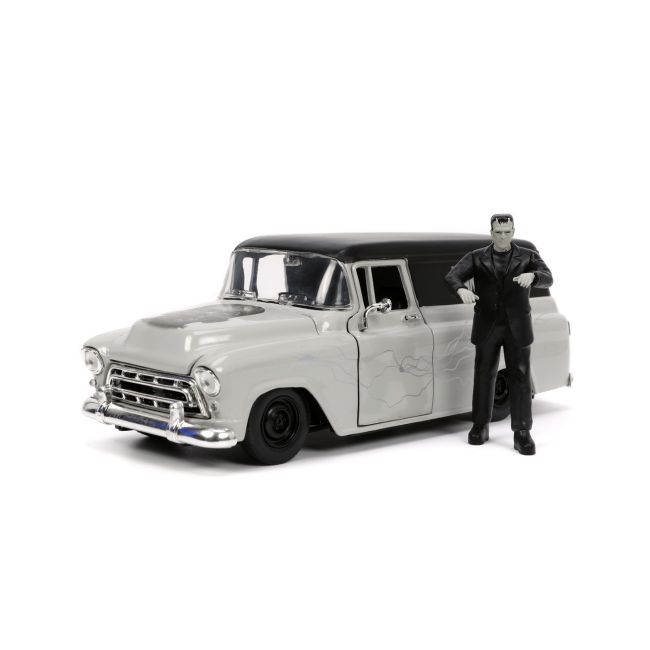 SET MASINUTA 1957 CHEVY SUBURBAN SI FIGURINA FRANKENSTEIN VIV253255032