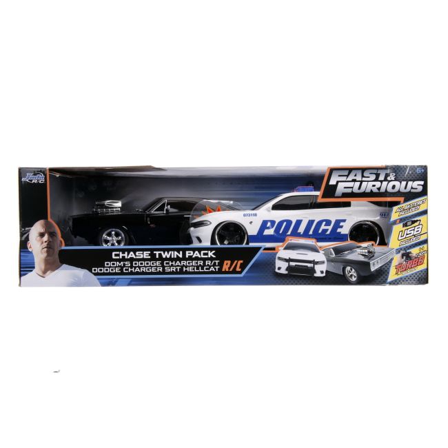 SET MASINUTE FAST AND FURIOUS RC TOYOTA SUPRA&DODGE CHARGER SRT SCARA 1:16 VIV253209004