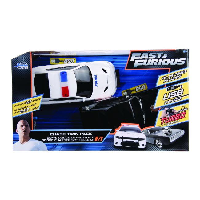 SET MASINUTE FAST AND FURIOUS RC TOYOTA SUPRA&DODGE CHARGER SRT SCARA 1:16 VIV253209004