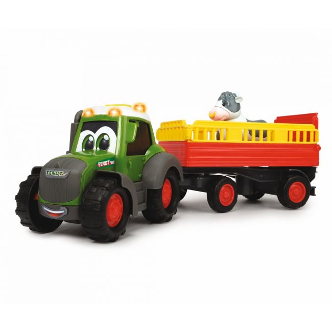 TRACTORAS CU REMORCA PENTRU ANIMALE CU FIGURINA VACUTA VIV204115001
