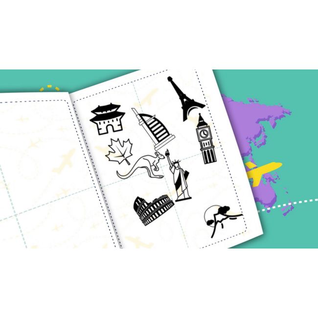 MY PASSPORT FRIENDS - PAPUSI SURPRIZA IN TROLERE COLORATE VIVWTPFS0102100