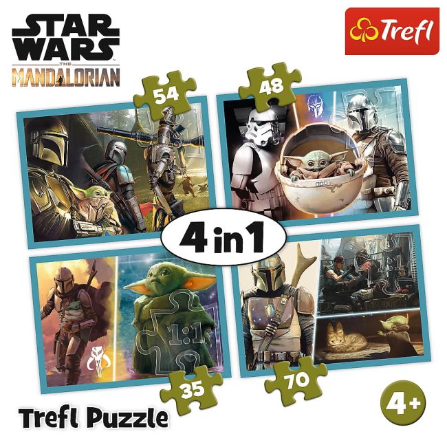 PUZZLE 4IN1 MANDALORIAN SI LUMEA LUI VIV34377