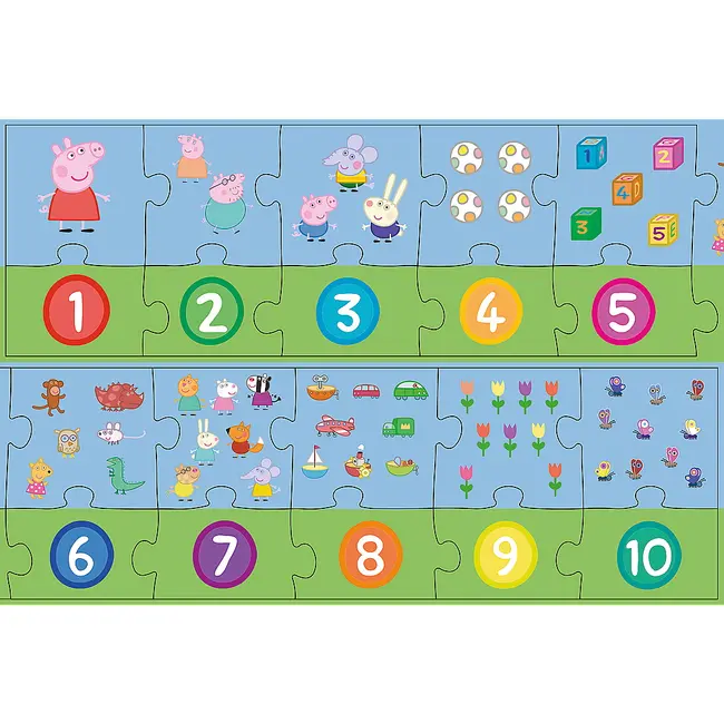 PUZZLE EDUCATIONAL 20 PIESE NUMERE PEPPA PIG VIV15579