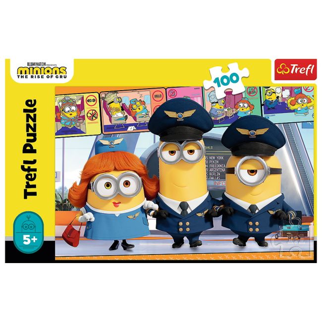 PUZZLE TREFL 100 PIESE MINIONII LA AEROPORT VIV16390