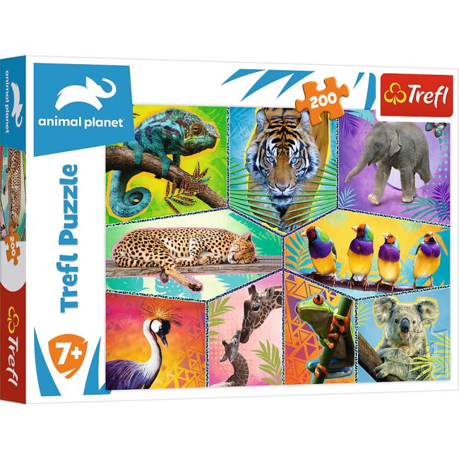 PUZZLE TREFL 200 ANIMAL PLANET O LUME EXOTICA VIV13280
