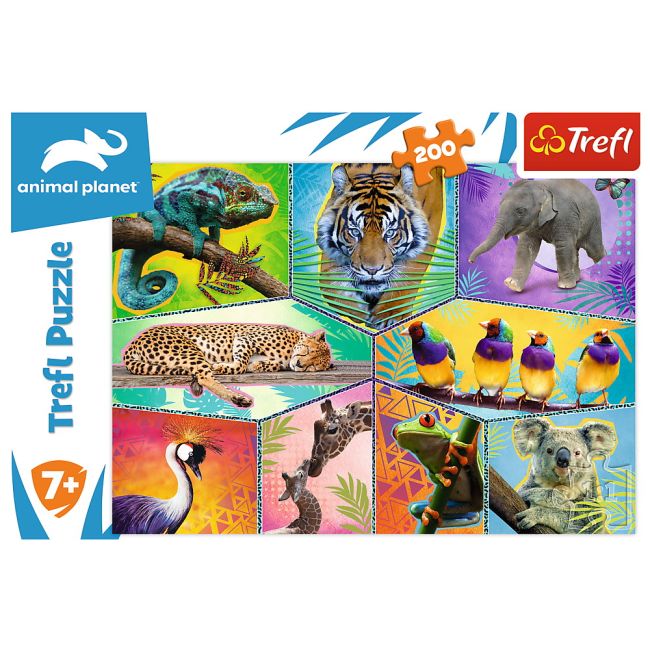PUZZLE TREFL 200 ANIMAL PLANET O LUME EXOTICA VIV13280