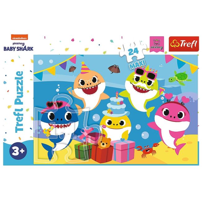 PUZZLE TREFL 24 MAXI HAPPY BABY SHARK VIV14337