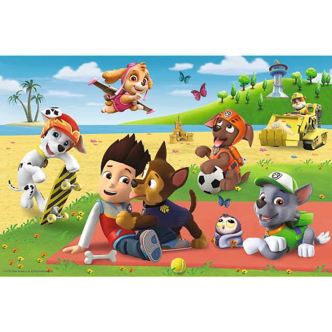 PUZZLE TREFL 24 MAXI PATRULA CATELUSILOR DISCTRACTIA LA PLAJA VIV14346
