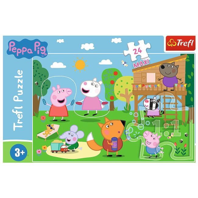 PUZZLE TREFL 24 MAXI PEPPA PIG DISTRACTIA DIN IARBA VIV14342