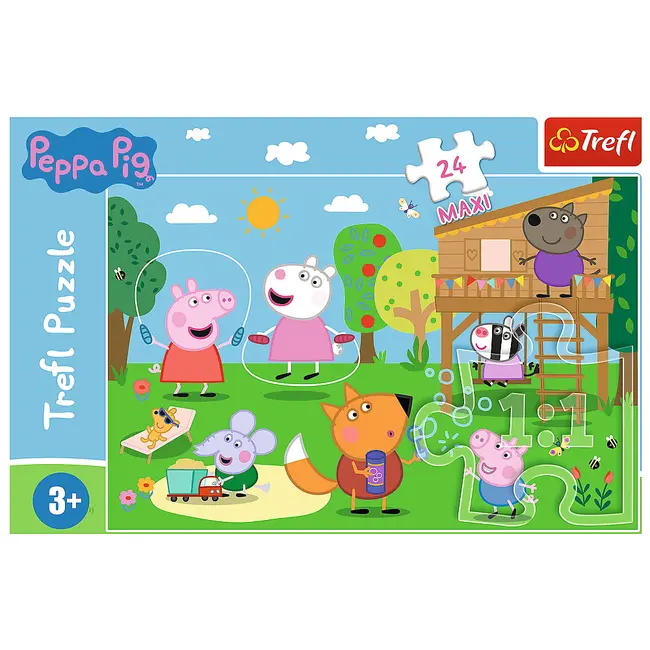 PUZZLE TREFL 24 MAXI PEPPA PIG DISTRACTIA DIN IARBA VIV14342