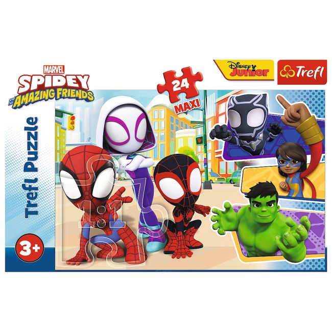 PUZZLE TREFL 24 MAXI SPIDEY SI PRIETENII LUI EXTRAORDINARI VIV14348