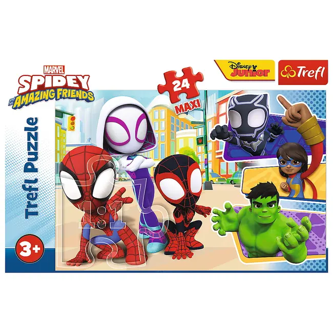 PUZZLE TREFL 24 MAXI SPIDEY SI PRIETENII LUI EXTRAORDINARI VIV14348