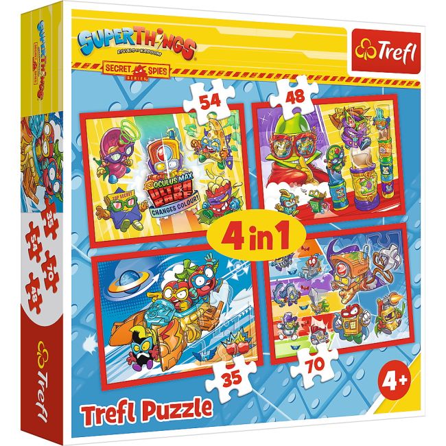 PUZZLE TREFL 4IN1  SPIONII SECRETI VIV34376