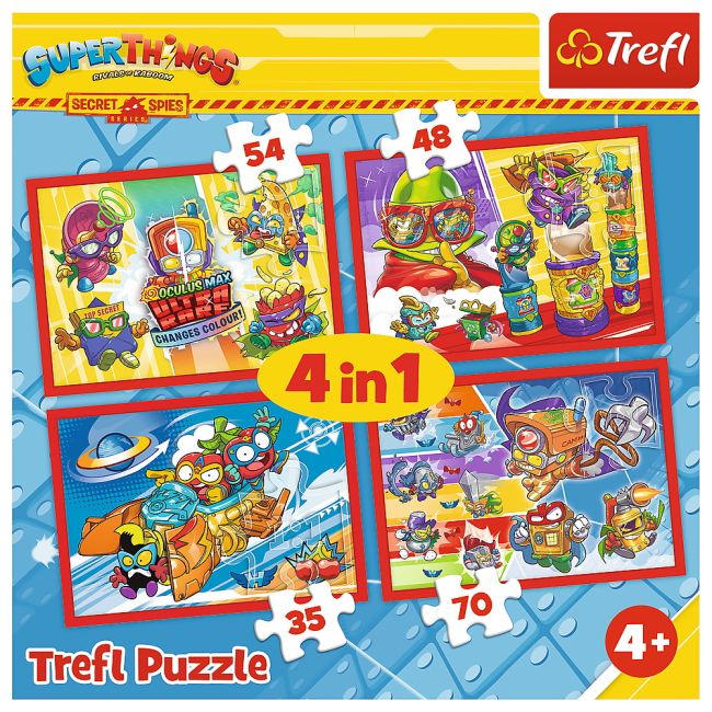 PUZZLE TREFL 4IN1  SPIONII SECRETI VIV34376