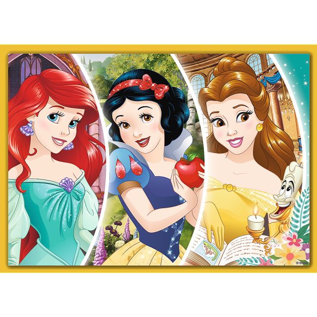 PUZZLE TREFL 4IN1 DISNEY PRINCESS -  ZIUA FERICITA VIV34385