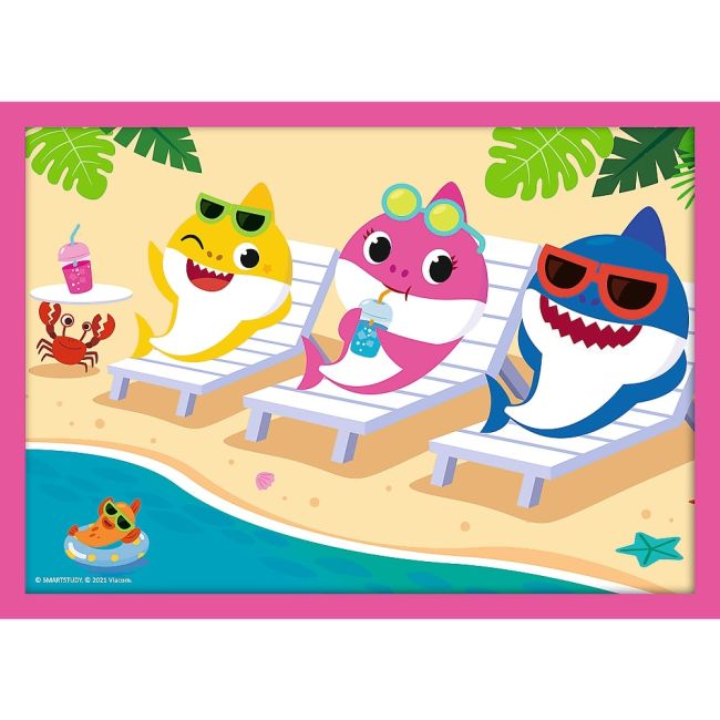 PUZZLE TREFL 4IN1 FAMILIA SHARK VIV34378