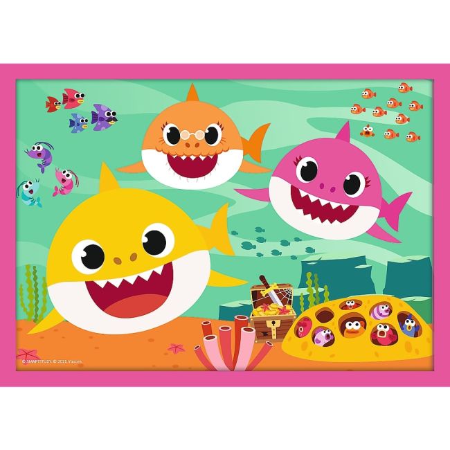 PUZZLE TREFL 4IN1 FAMILIA SHARK VIV34378