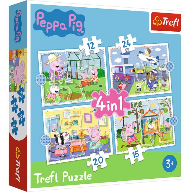 PUZZLE TREFL 4IN1 PEPPA PIG VIV34359