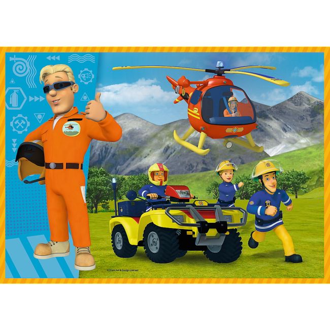 PUZZLE TREFL 4IN1 POMPIERUL SAM -  CURAJOSUL SAM VIV34387