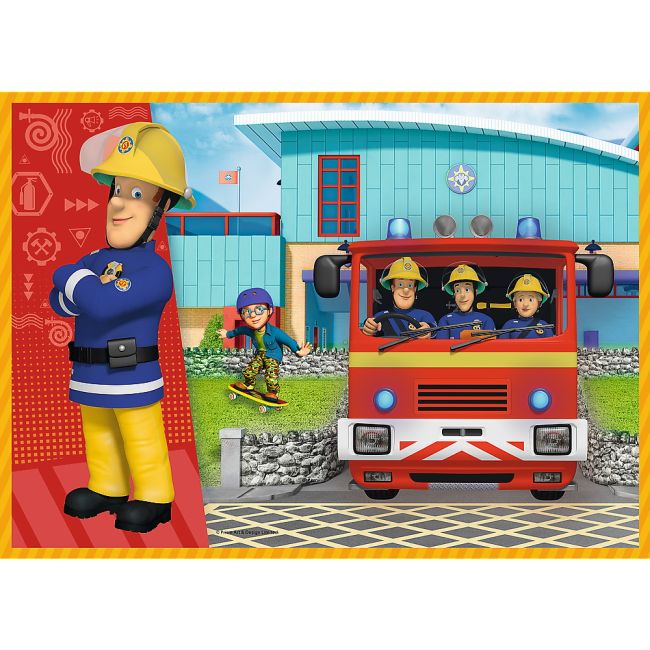 PUZZLE TREFL 4IN1 POMPIERUL SAM -  CURAJOSUL SAM VIV34387