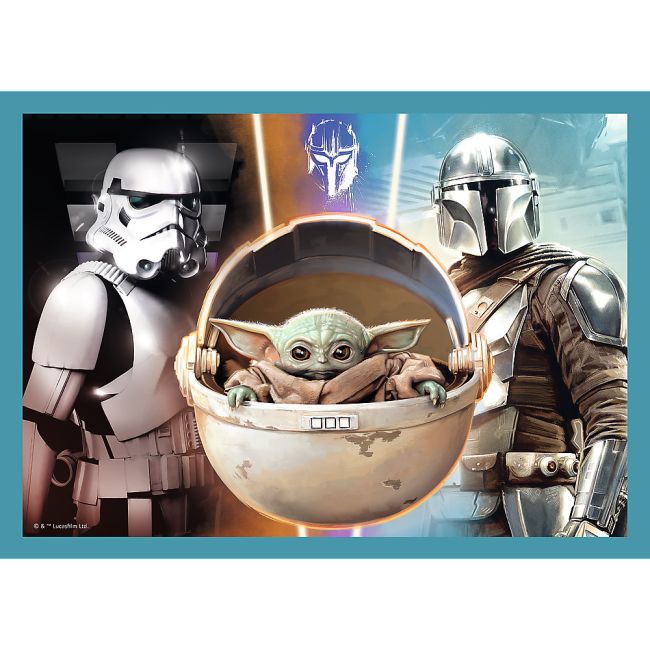 PUZZLE TREFL 4IN1 STAR WARS - MANDALORIANUL VIV34397