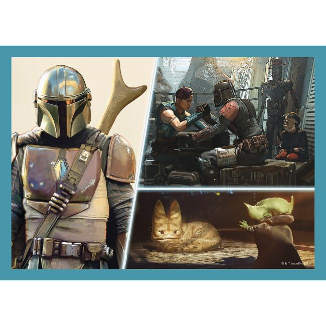 PUZZLE TREFL 4IN1 STAR WARS - MANDALORIANUL VIV34397