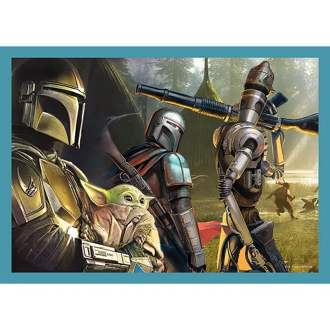PUZZLE TREFL 4IN1 STAR WARS - MANDALORIANUL VIV34397