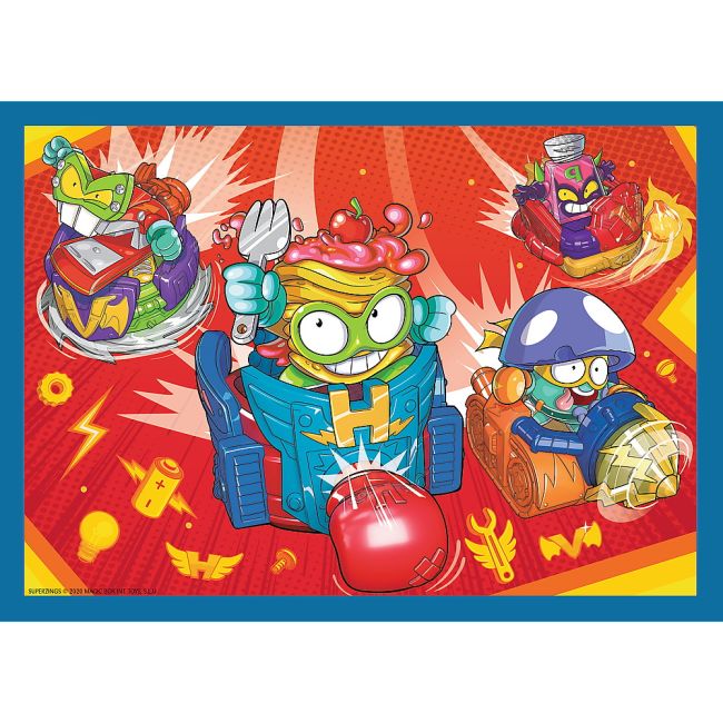 PUZZLE TREFL 4IN1 SUPER THINGS SUPER ACTIUNEA VIV34390