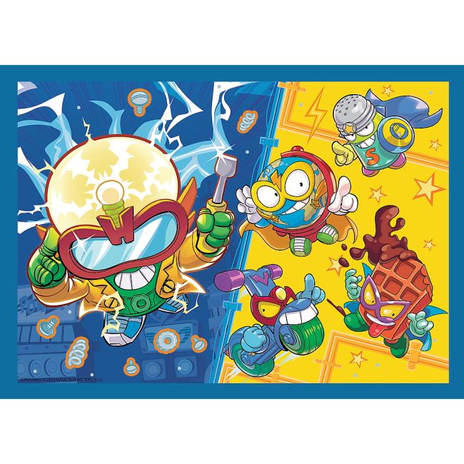 PUZZLE TREFL 4IN1 SUPER THINGS SUPER ACTIUNEA VIV34390