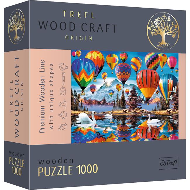 PUZZLE TREFL DIN LEMN 1000 PIESE BALOANELE COLORATE VIV20143