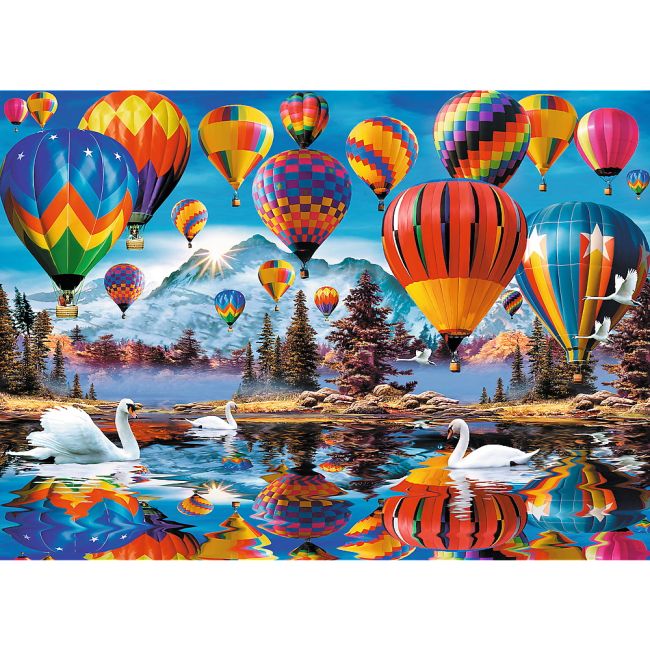 PUZZLE TREFL DIN LEMN 1000 PIESE BALOANELE COLORATE VIV20143