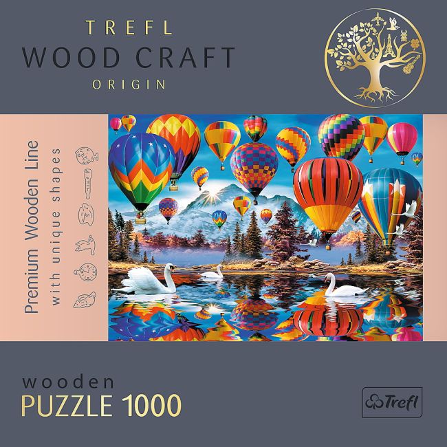 PUZZLE TREFL DIN LEMN 1000 PIESE BALOANELE COLORATE VIV20143