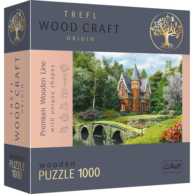 PUZZLE TREFL DIN LEMN 1000 PIESE CASA VICTORIANA VIV20145