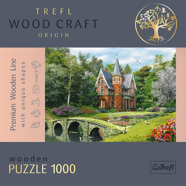 PUZZLE TREFL DIN LEMN 1000 PIESE CASA VICTORIANA VIV20145