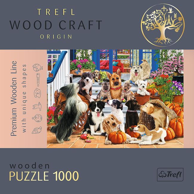 PUZZLE TREFL DIN LEMN 1000 PIESE ECHIPA DE CATEI VIV20149