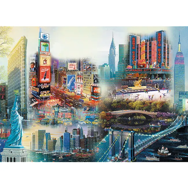 PUZZLE TREFL DIN LEMN 1000 PIESE NEW YORK VIV20147