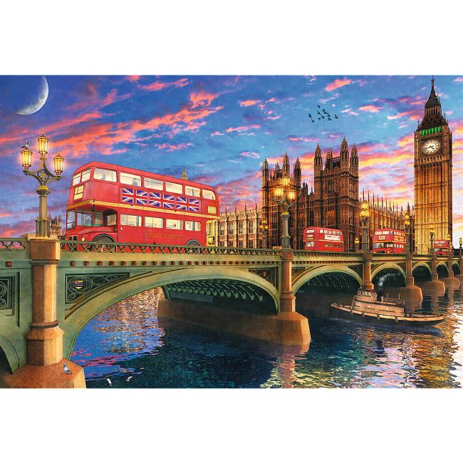 PUZZLE TREFL DIN LEMN 500+1 OBICTIVELE TURISTICE DIN LONDRA VIV20155