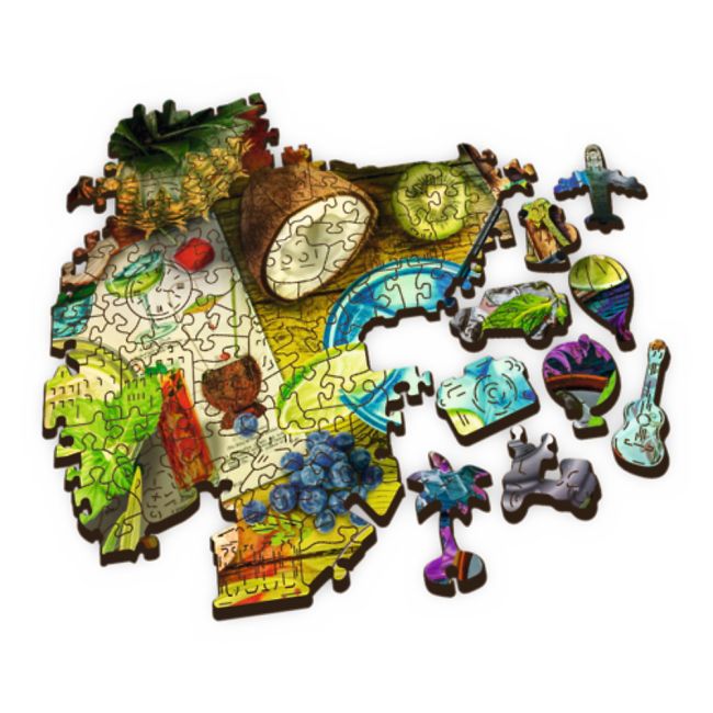 PUZZLE TREFL DIN LEMN 500+1 PIESE COCKTAILURILE COLORATE VIV20154