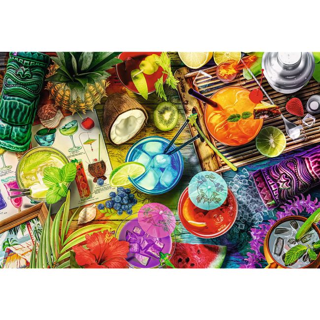 PUZZLE TREFL DIN LEMN 500+1 PIESE COCKTAILURILE COLORATE VIV20154