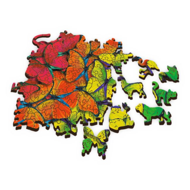 PUZZLE TREFL DIN LEMN 500+1 PIESE FLUTURASII COLORATI VIV20159