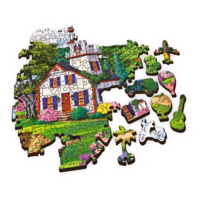 PUZZLE TREFL DIN LEMN 500+1 PIESE PORTUL IN TIMPUL VERII VIV20161