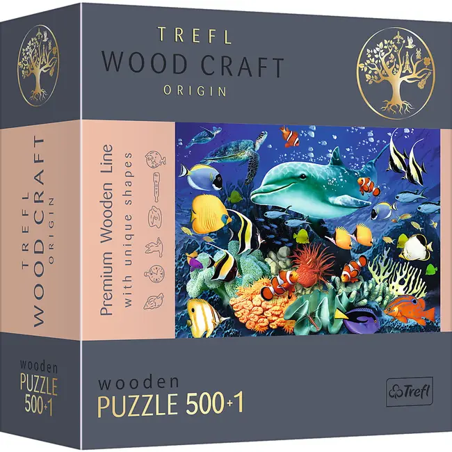 PUZZLE TREFL DIN LEMN 500+1 PIESE VIATA MARINA VIV20153