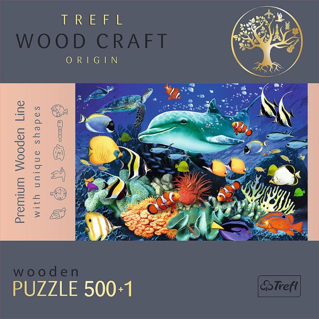 PUZZLE TREFL DIN LEMN 500+1 PIESE VIATA MARINA VIV20153