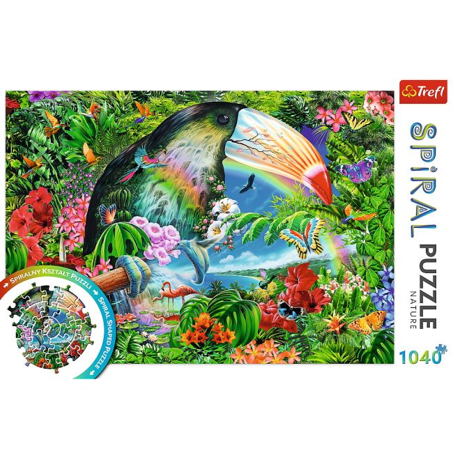 PUZZLE TREFL SPIRAL 1040 PIESE ANIMALE TROPICALE VIV40014